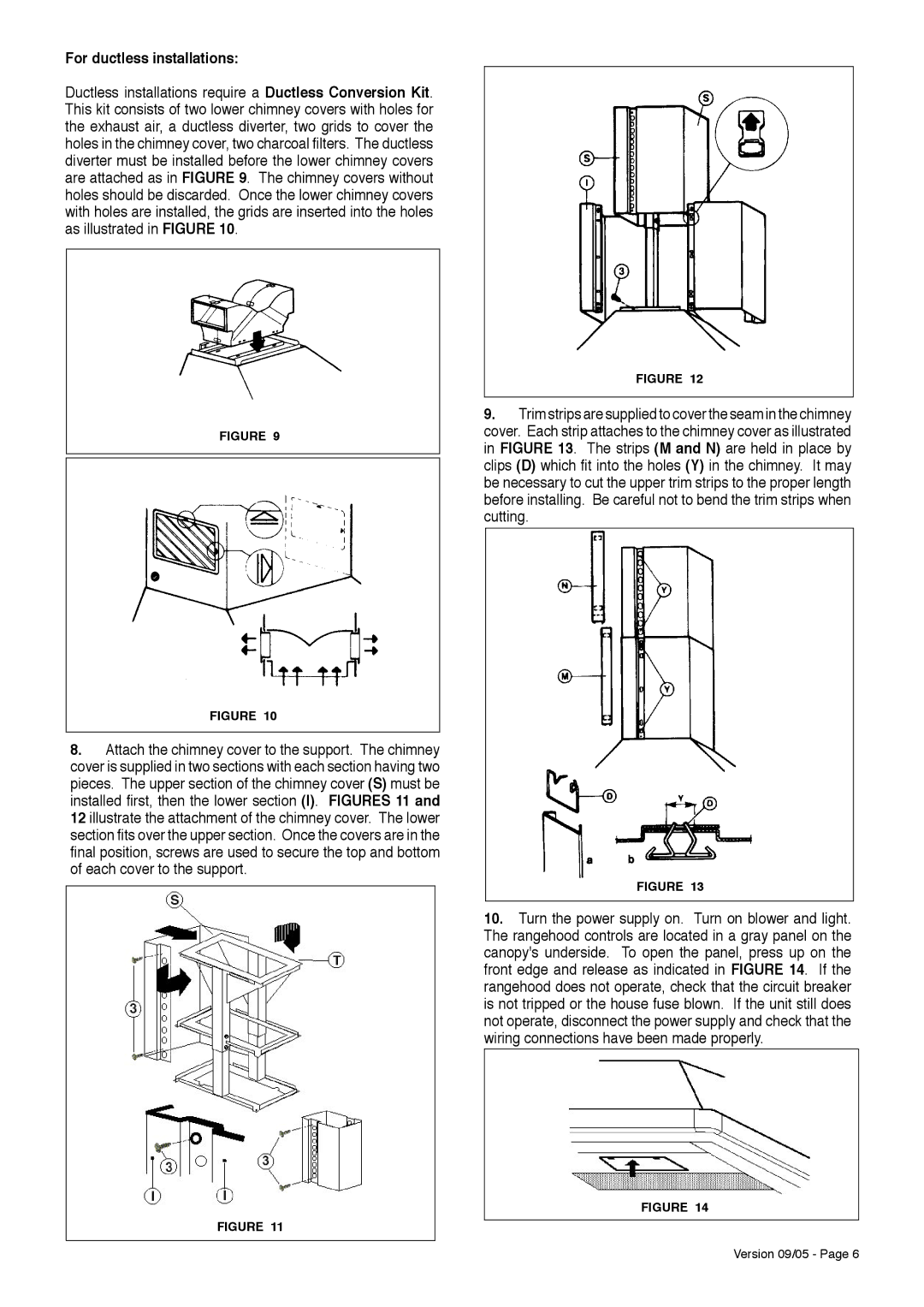 Faber ISOLA installation instructions For ductless installations 