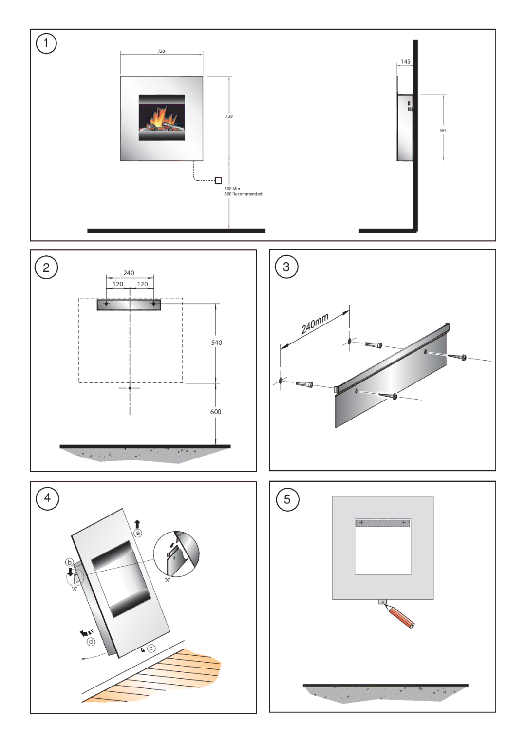 Faber PRS20 manual 120 540 600 