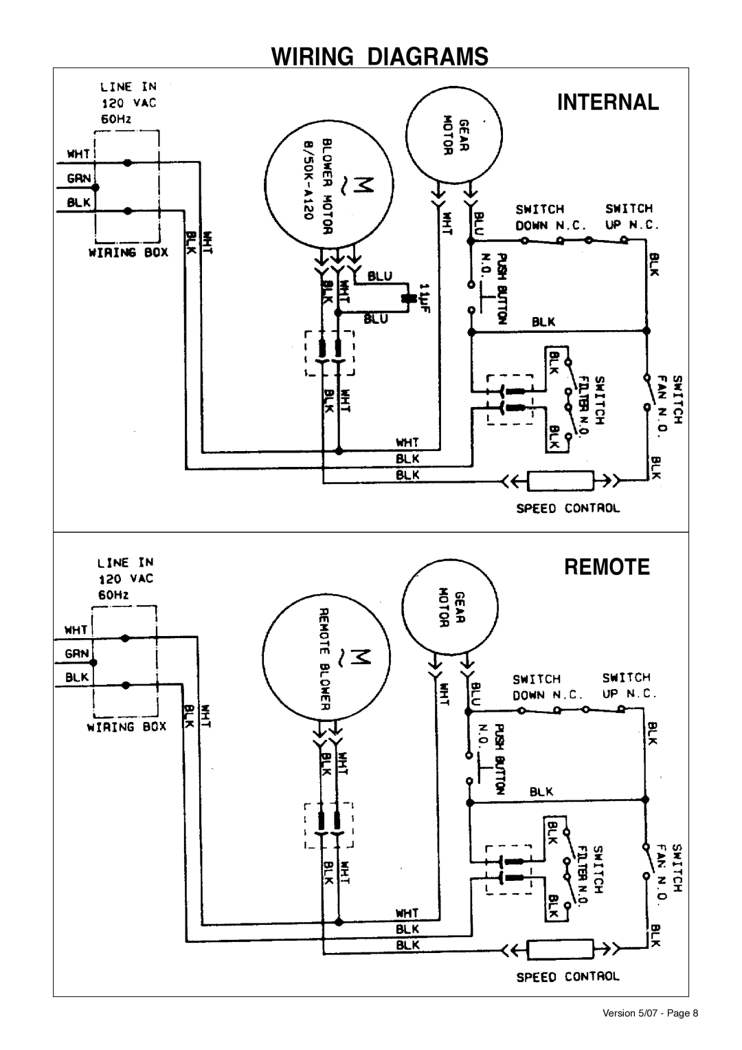 Faber Scirocco Downdraft Rangehood installation instructions Wiring Diagrams 