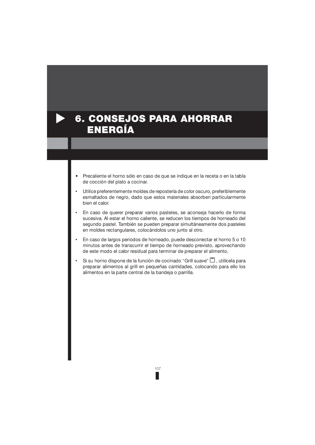 Fagor America 5HA-200 RX, 5HA-200 LX, 5HA-196 X manual Consejos Para Ahorrar Energía 