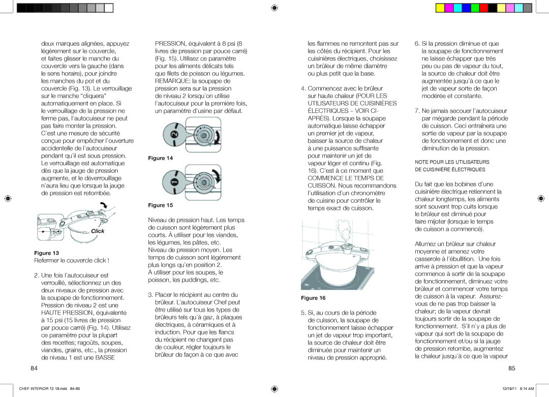 Fagor America 918010051, 918010052, 918010053 user manual Commencez avec le brûleur sur haute chaleur Pour LES 