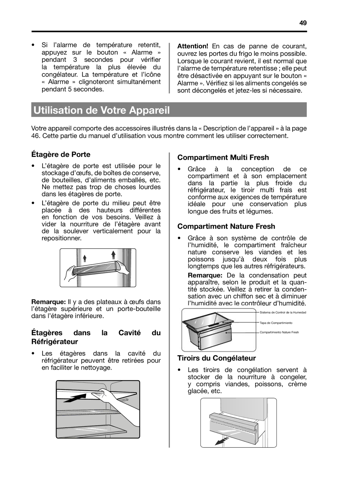 Fagor America BMF-200X manual Utilisation de Votre Appareil 