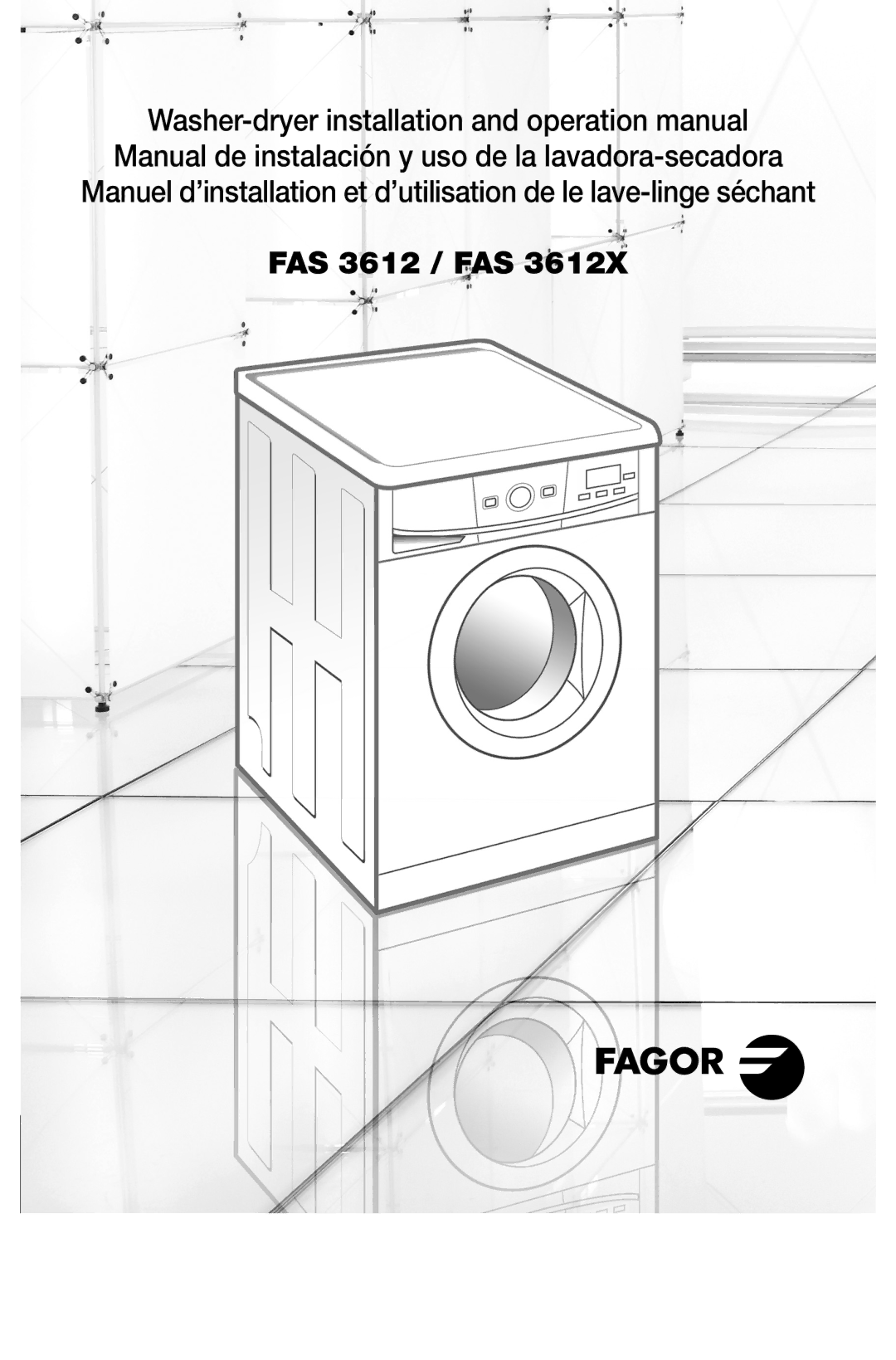 Fagor America operation manual FAS 3612 / FAS 