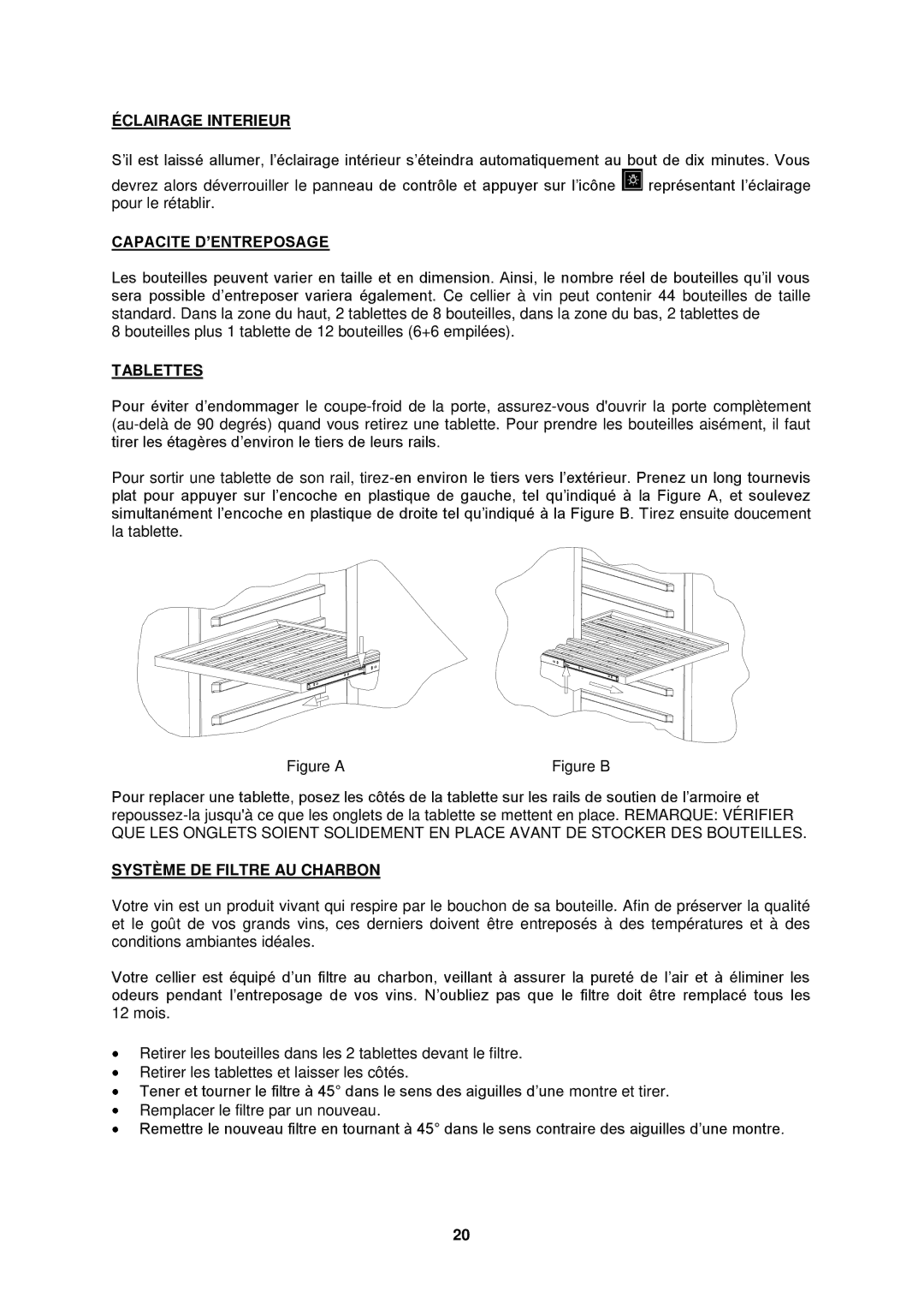 Fagor America FSV-144US Éclairage Interieur, Capacite D’ENTREPOSAGE, Tablettes, Système DE Filtre AU Charbon 