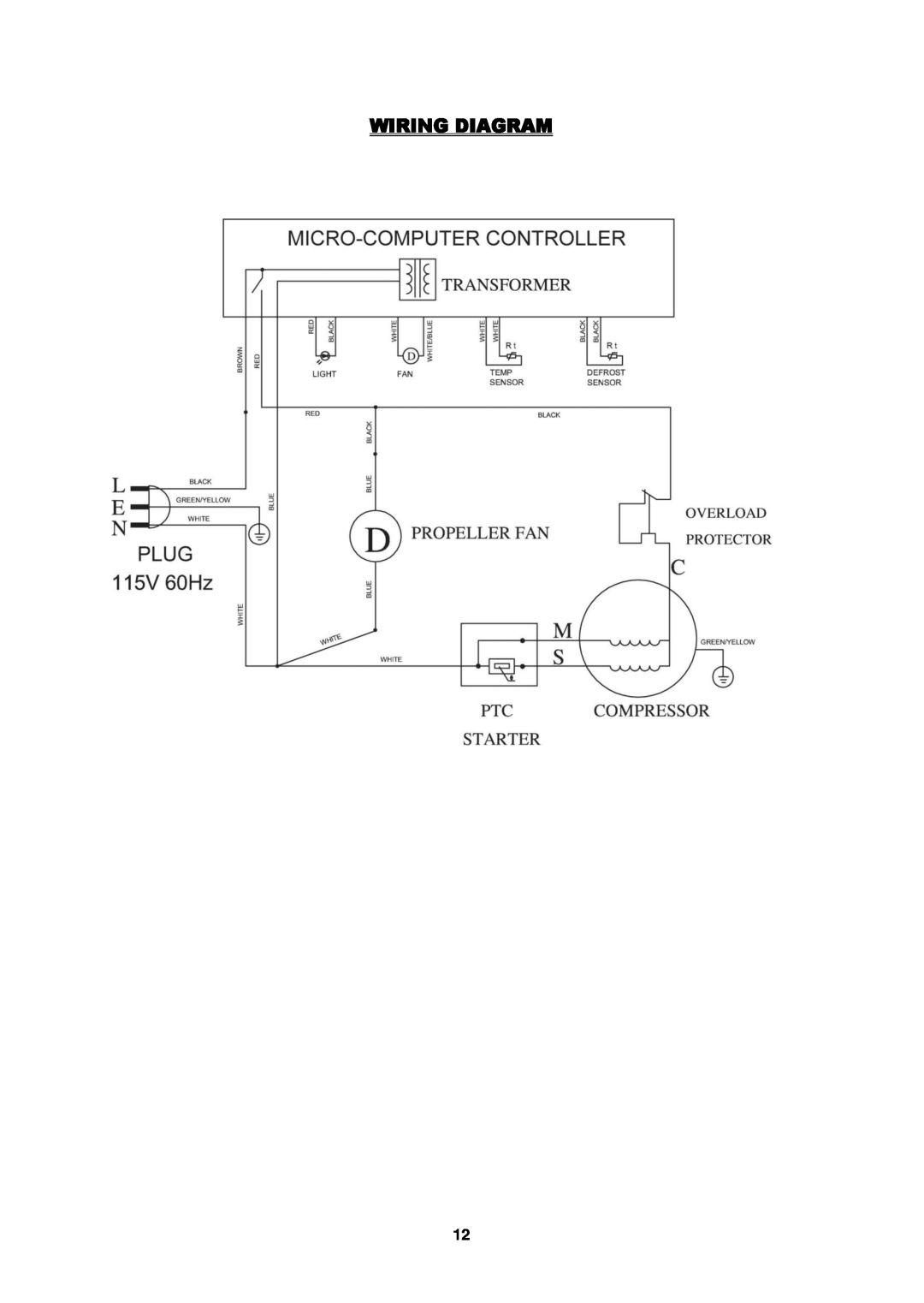 Fagor America FSV-144US instruction manual Wiring Diagram 