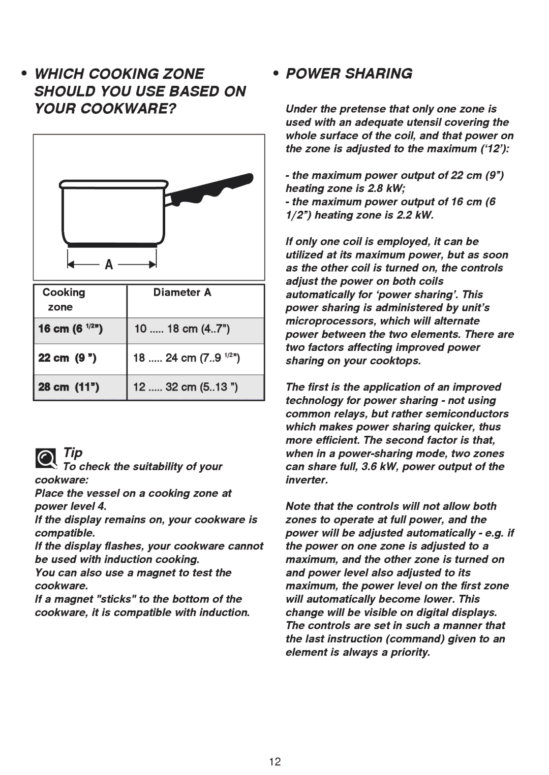 Fagor America IFA-90 manual Which Cooking Zone should YOU USE Based on Your COOKWARE? 