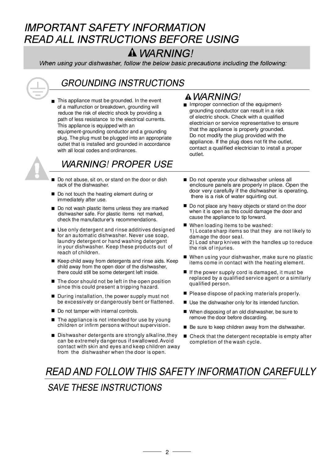 Fagor America LFA-45X instruction manual 