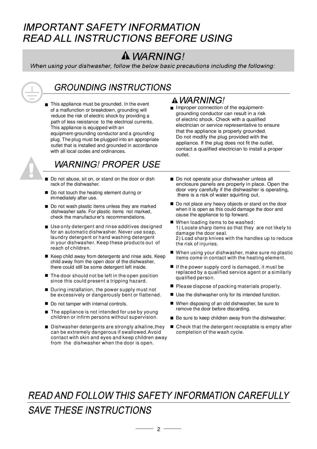 Fagor America LFA-75IT manual 