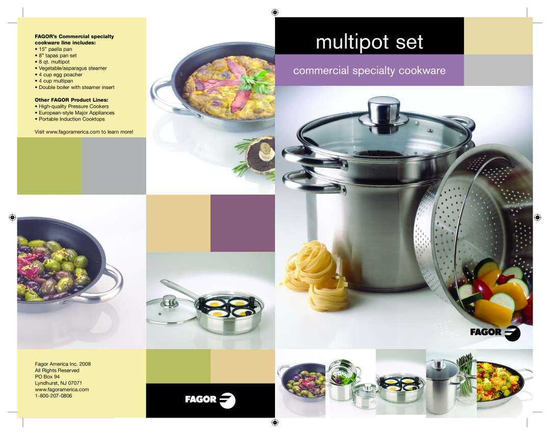 Fagor America none manual Multipot set 