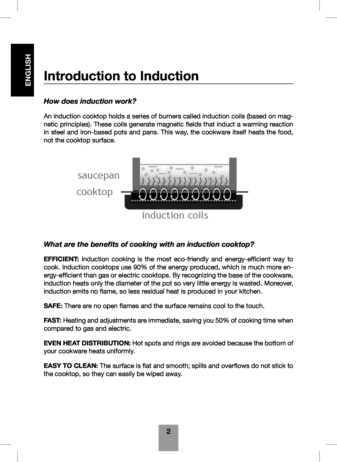 Fagor America Portable Induction Cooktop user manual Introduction to Induction, How does induction work?, English 