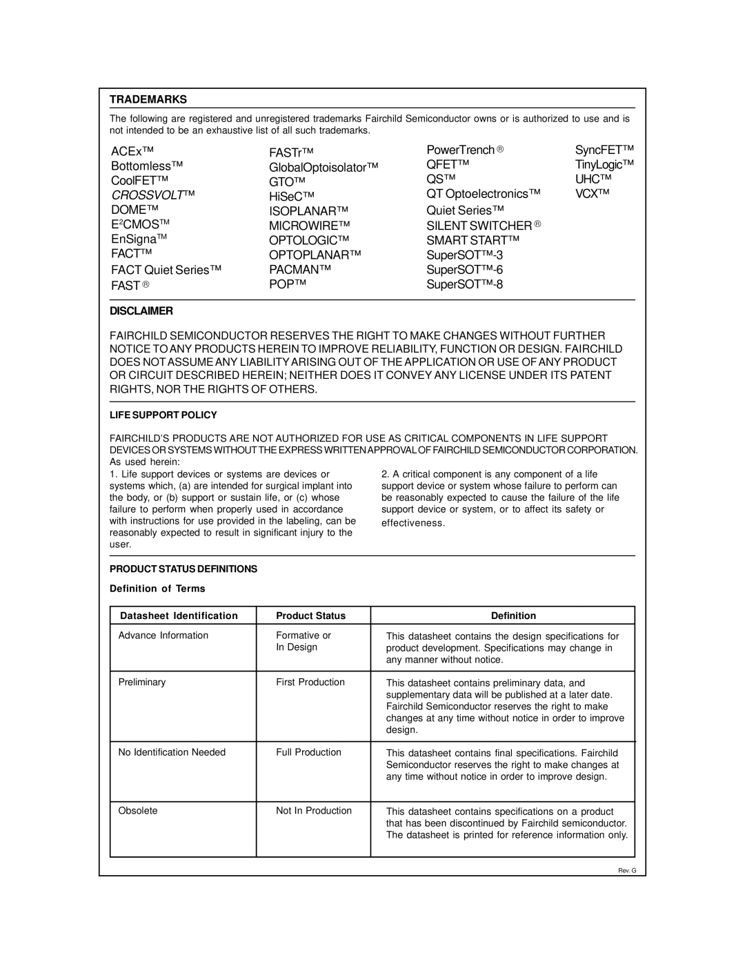 Fairchild 2N4123 manual Crossvolt 