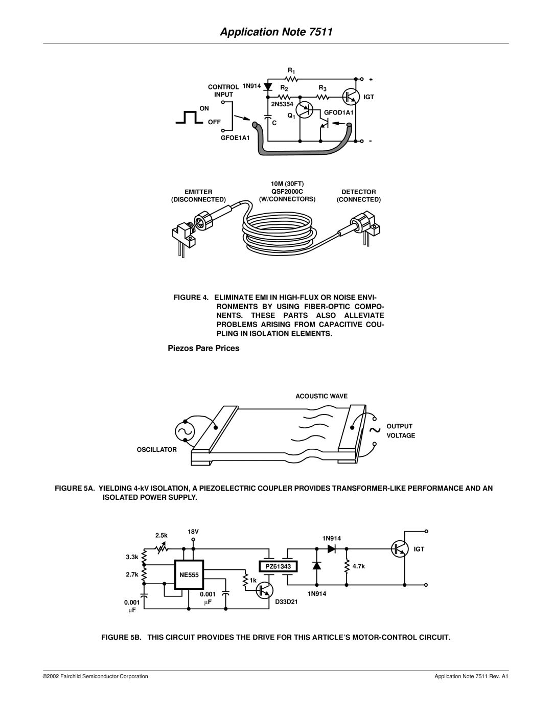 Fairchild AN-7511 manual Piezos Pare Prices 