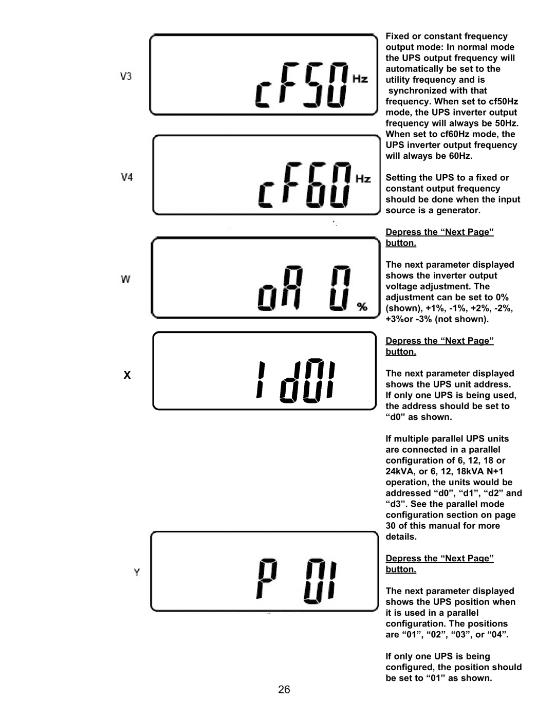 Falcon FN4KRM-2TXI, FN6KRM-2TXI, FN3KRM-2TXI manual Fixed or constant frequency 