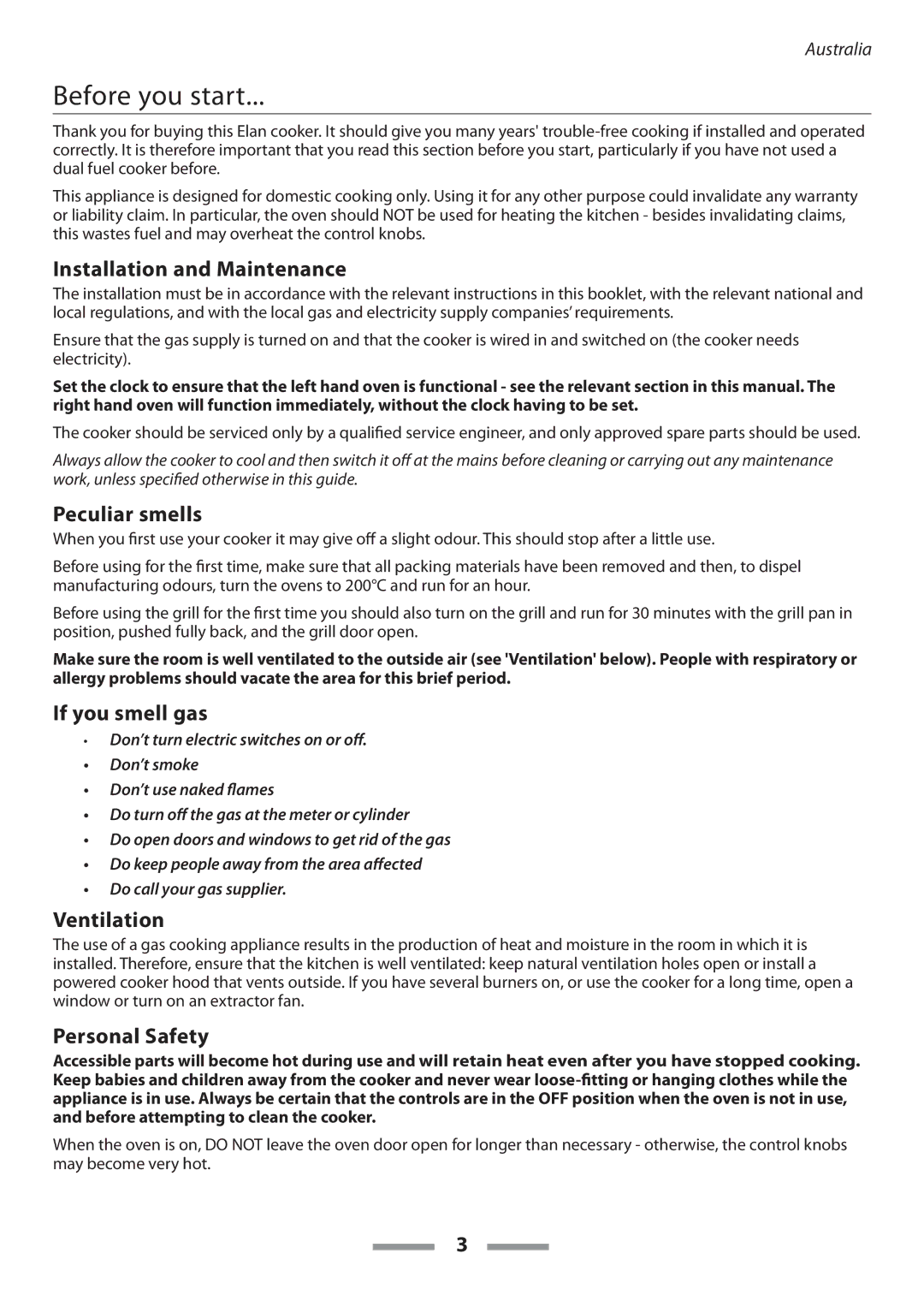 Falcon U109635-02 manual Before you start 