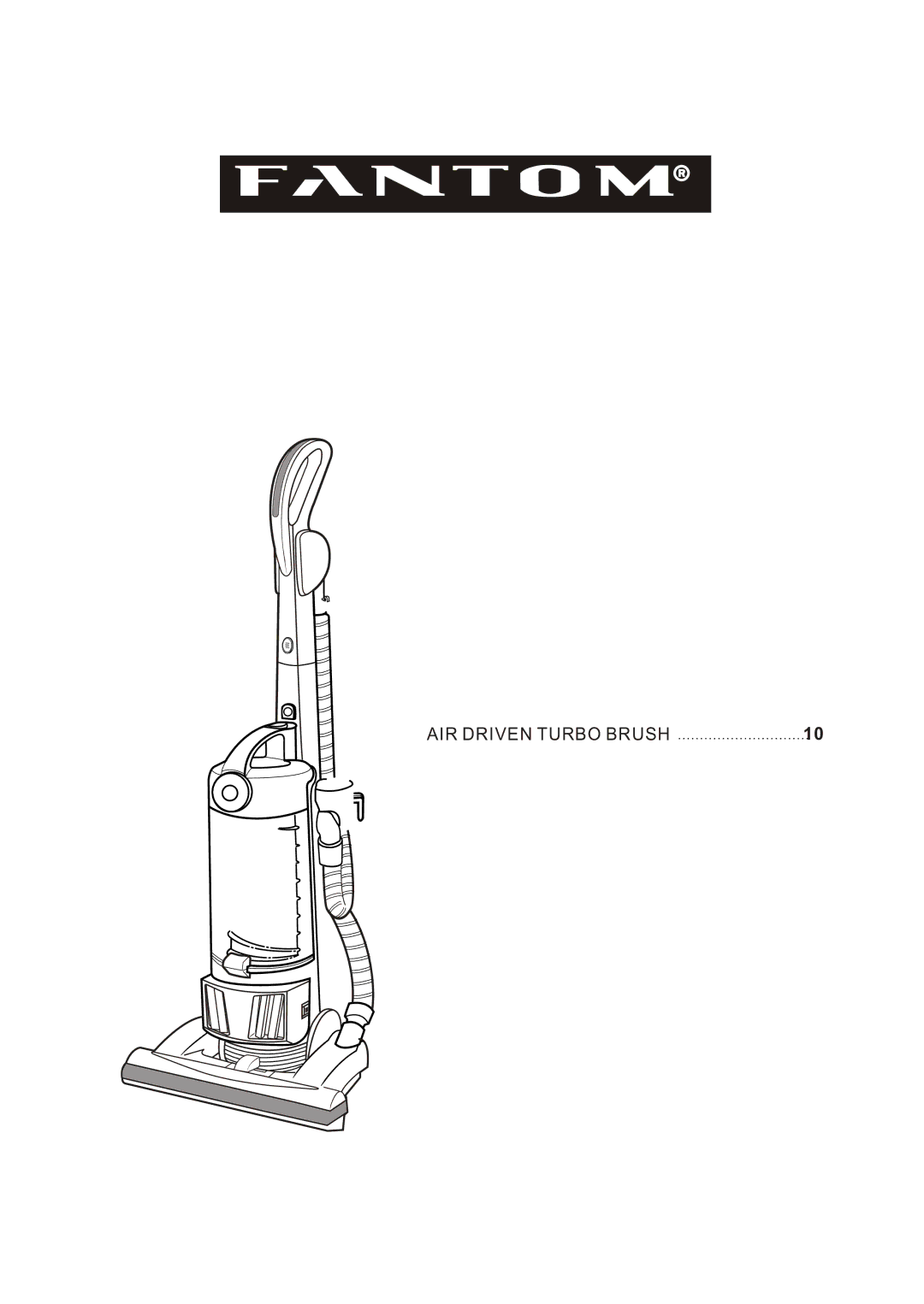 Fantom Vacuum FM744HY instruction manual 