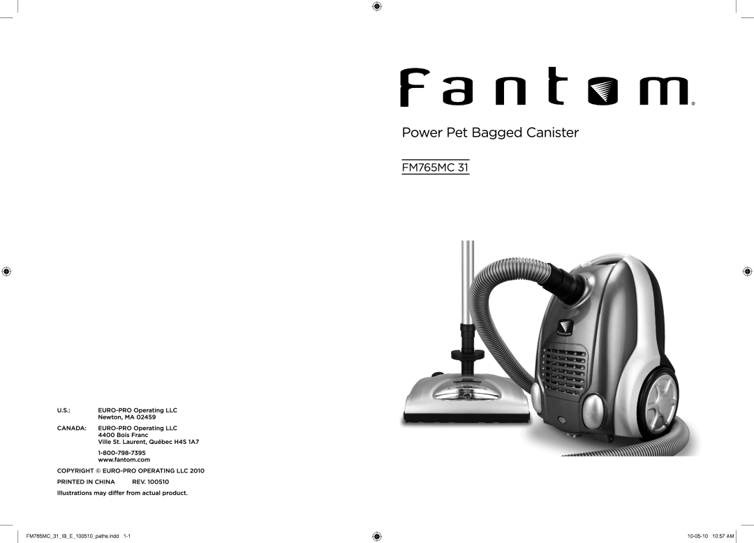 Fantom Vacuum manual FM765MC 31 IB E 100510 paths.indd, 10-05-1010 57 AM 