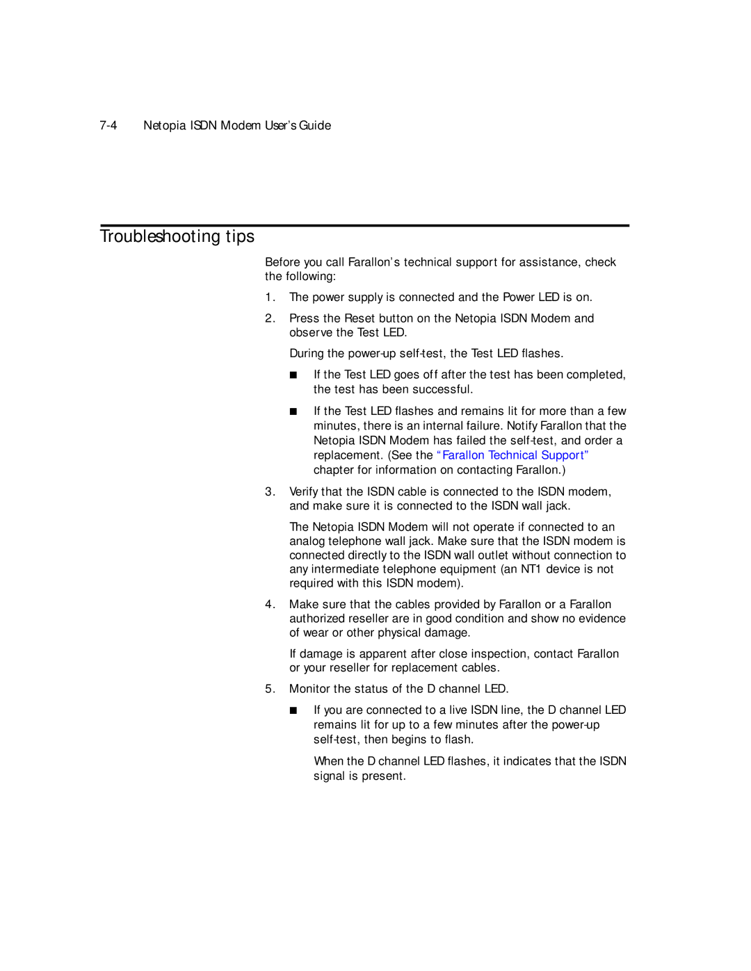 Farallon Communications 412, 612 manual Troubleshooting tips 