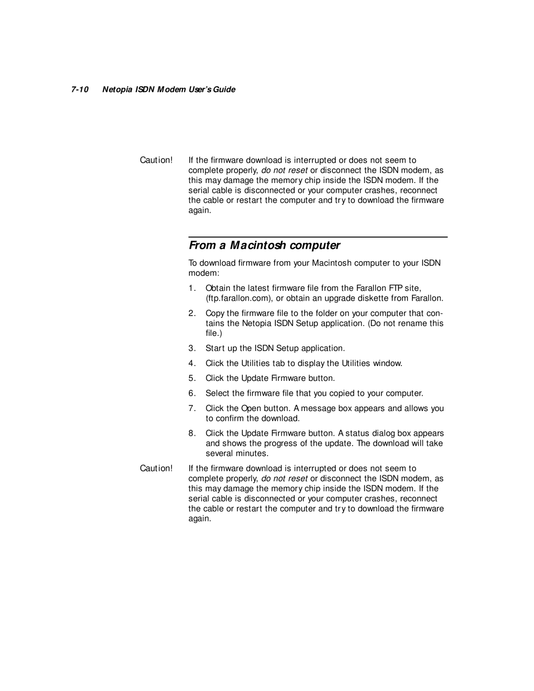 Farallon Communications 412, 612 manual From a Macintosh computer 