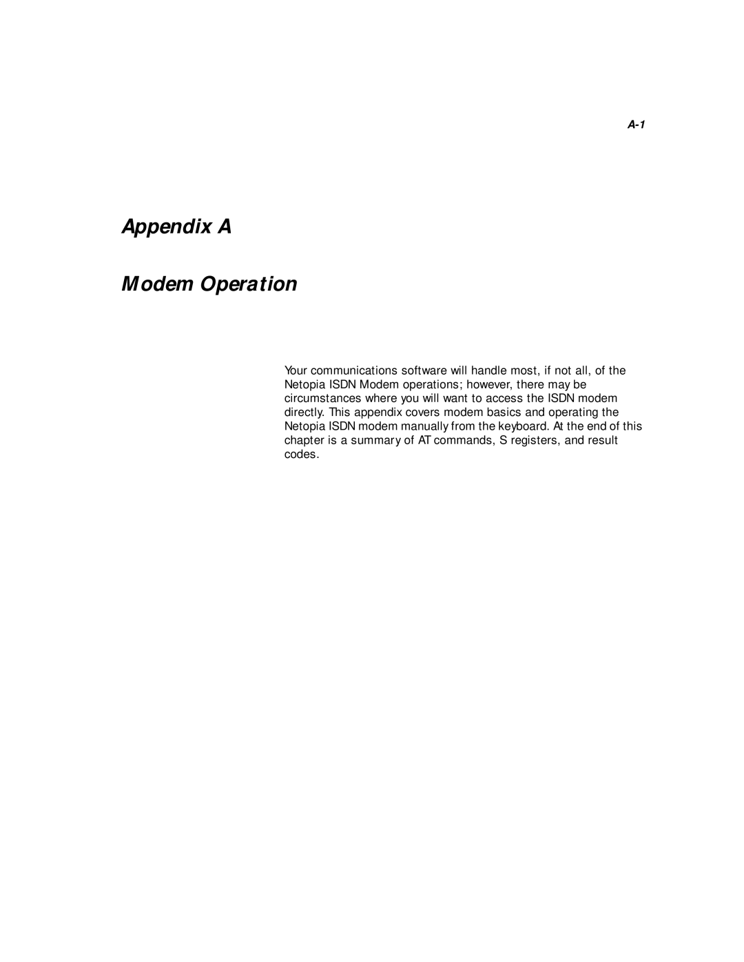 Farallon Communications 612, 412 manual Appendix a Modem Operation 