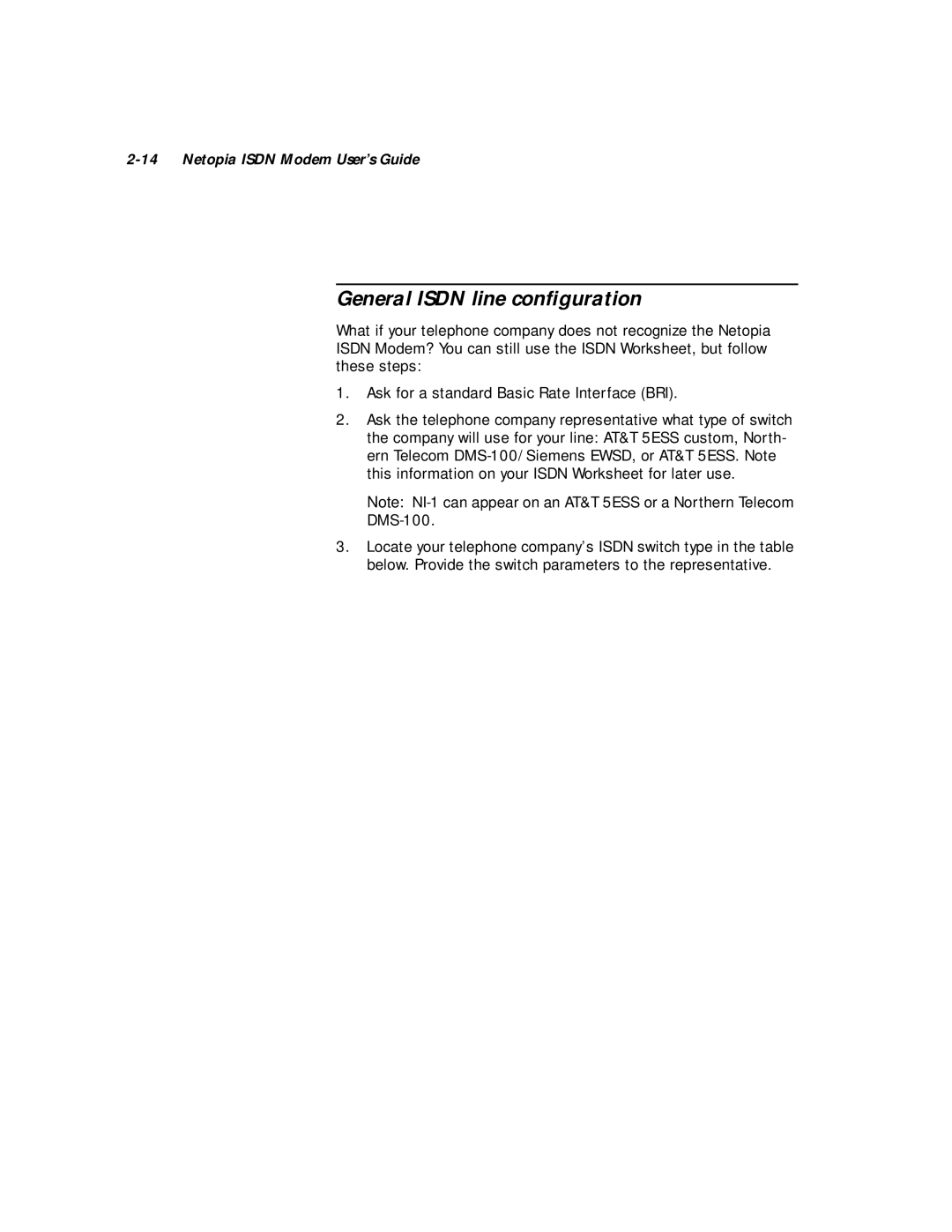 Farallon Communications 412, 612 manual General Isdn line conﬁguration 