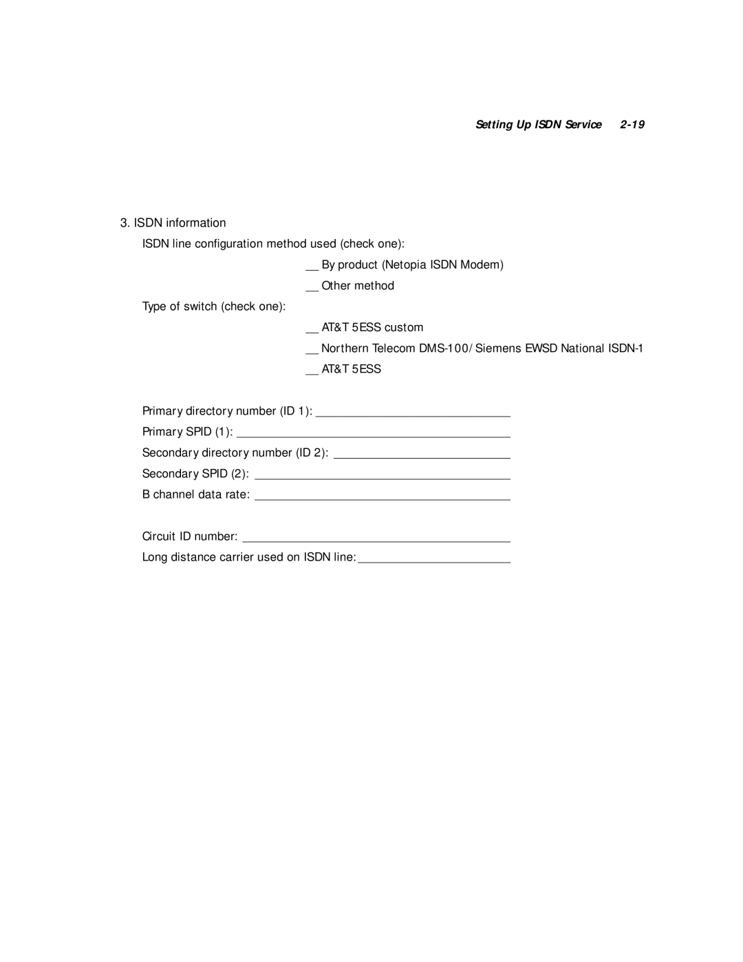 Farallon Communications 612, 412 manual Setting Up Isdn Service 