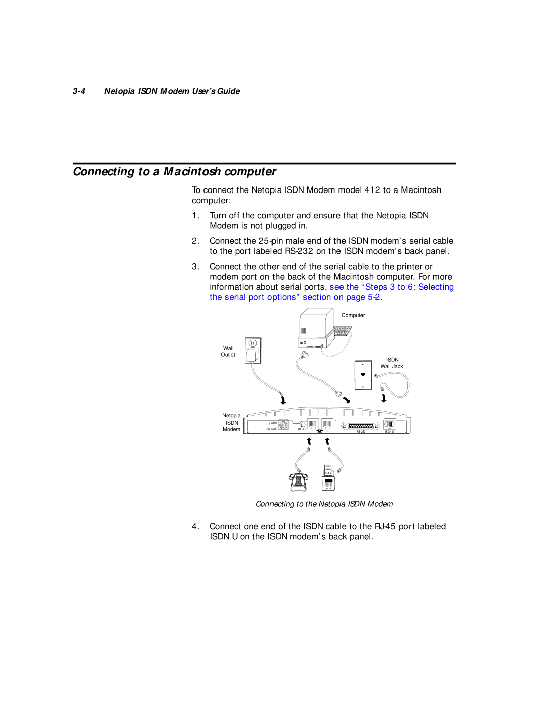 Farallon Communications 412, 612 manual Connecting to a Macintosh computer 