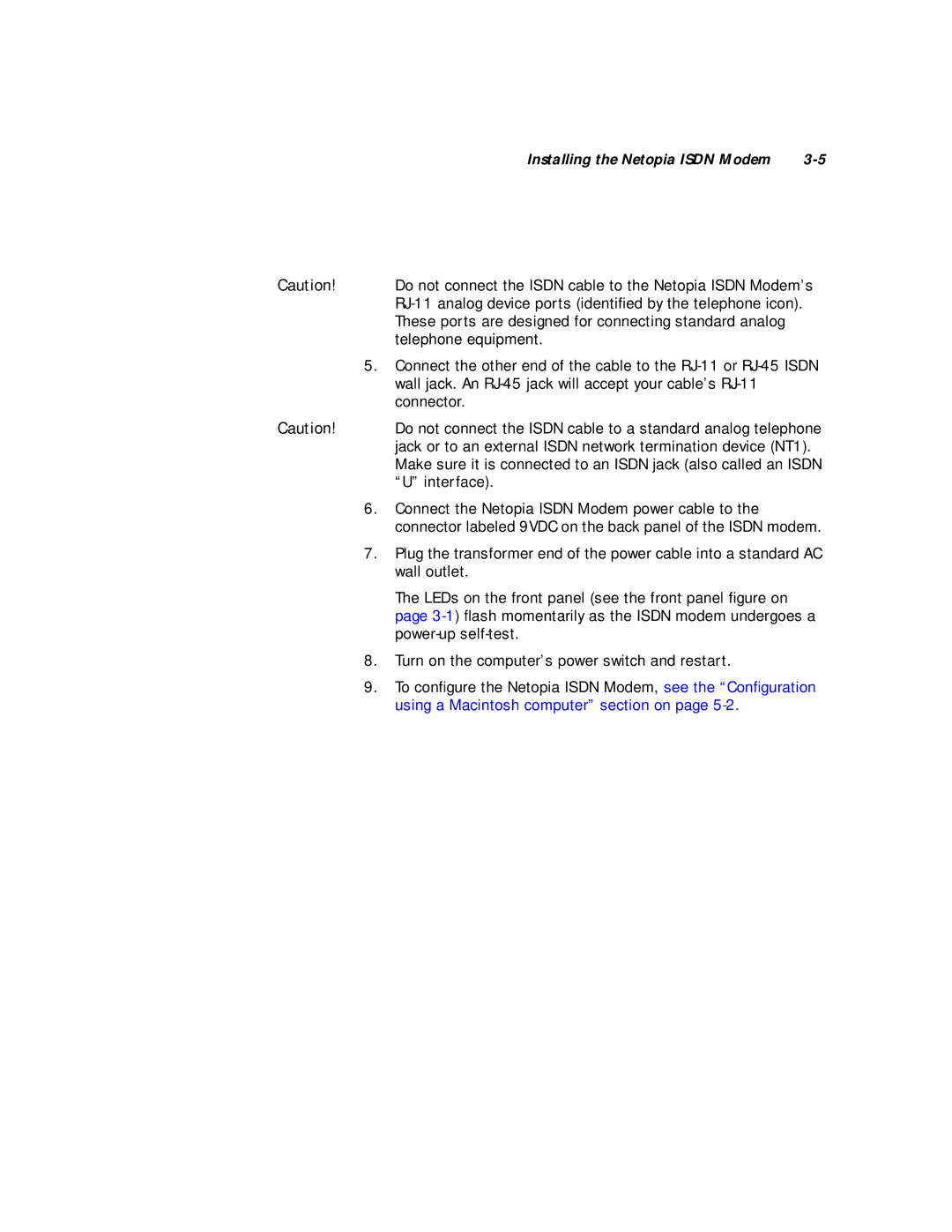 Farallon Communications 612, 412 manual Installing the Netopia Isdn Modem 