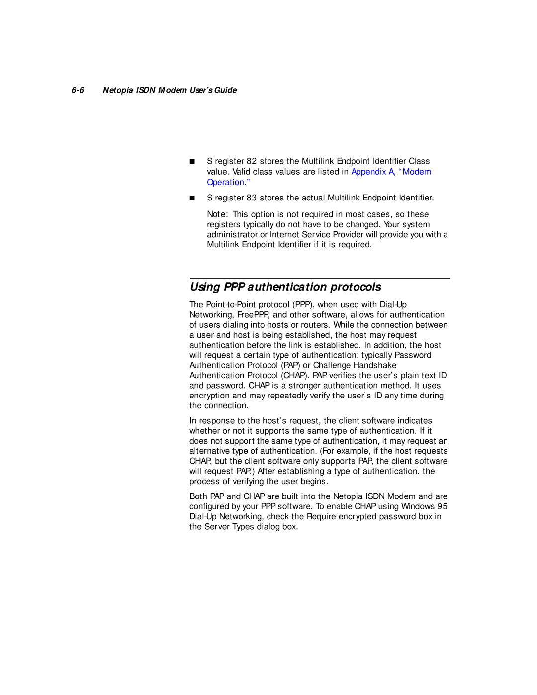 Farallon Communications 412, 612 manual Using PPP authentication protocols 