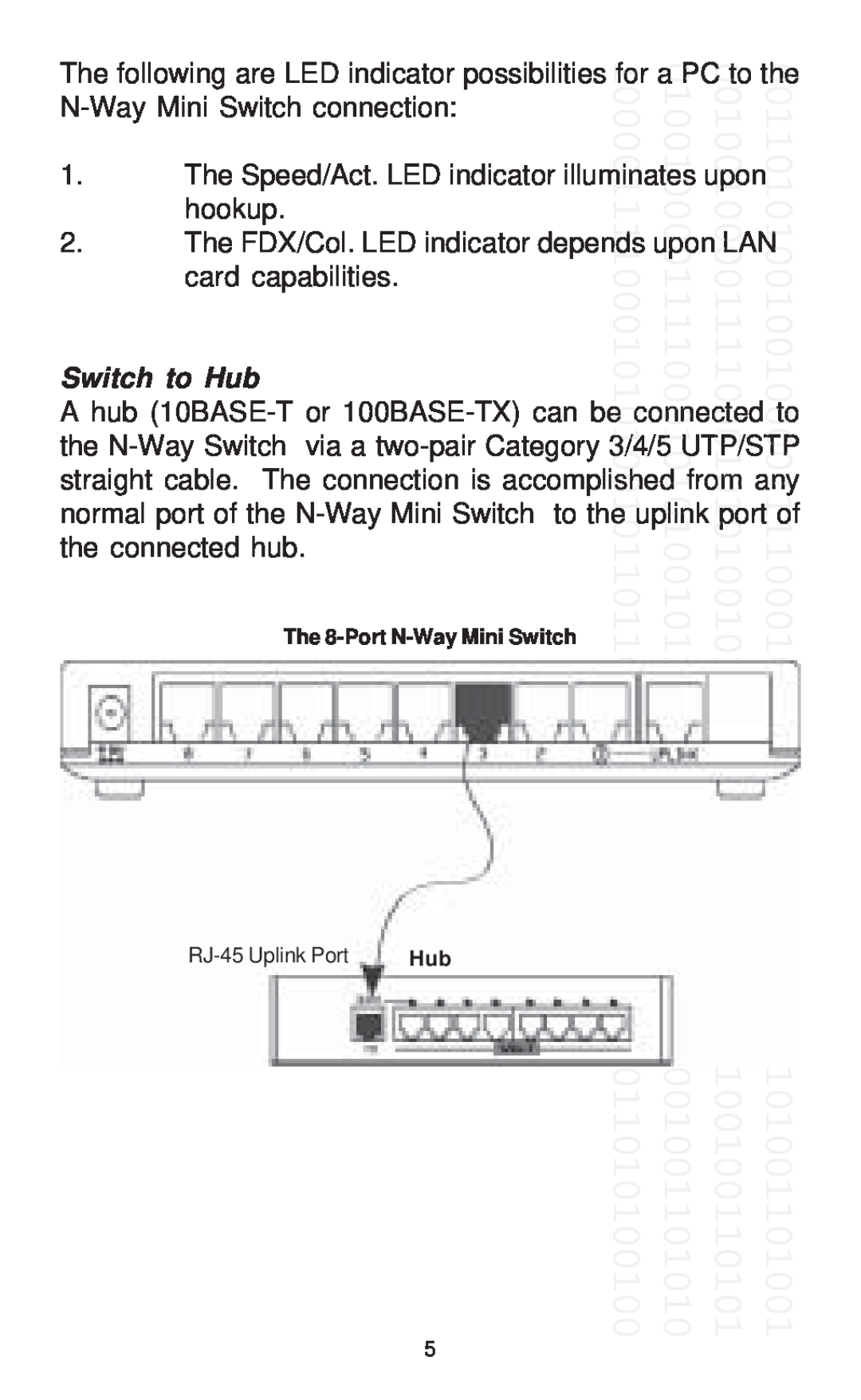 Farallon Communications 8-Port 10/100M manual Switch to Hub 