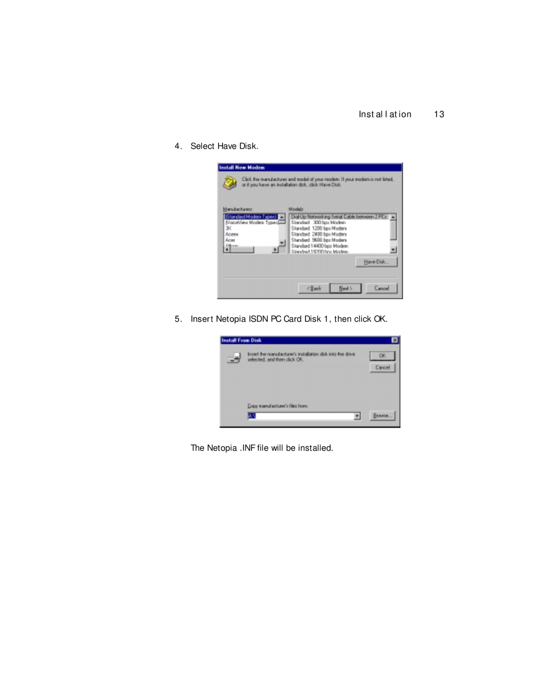 Farallon Communications NetopiaTM manual Installation 