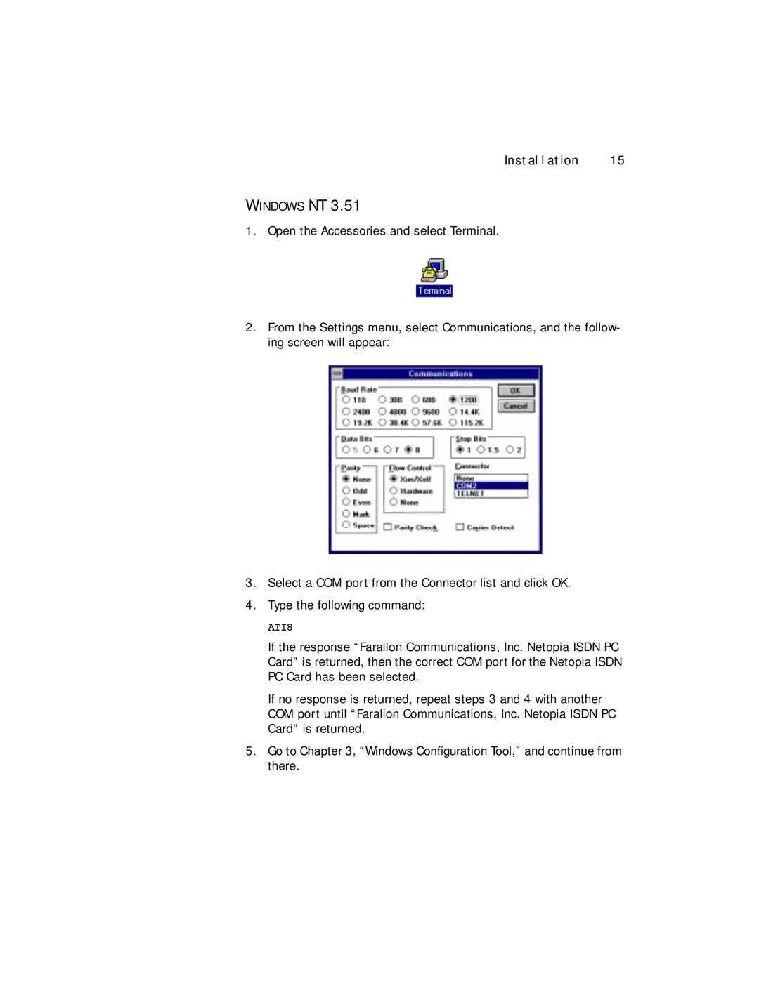 Farallon Communications NetopiaTM manual ATI8 