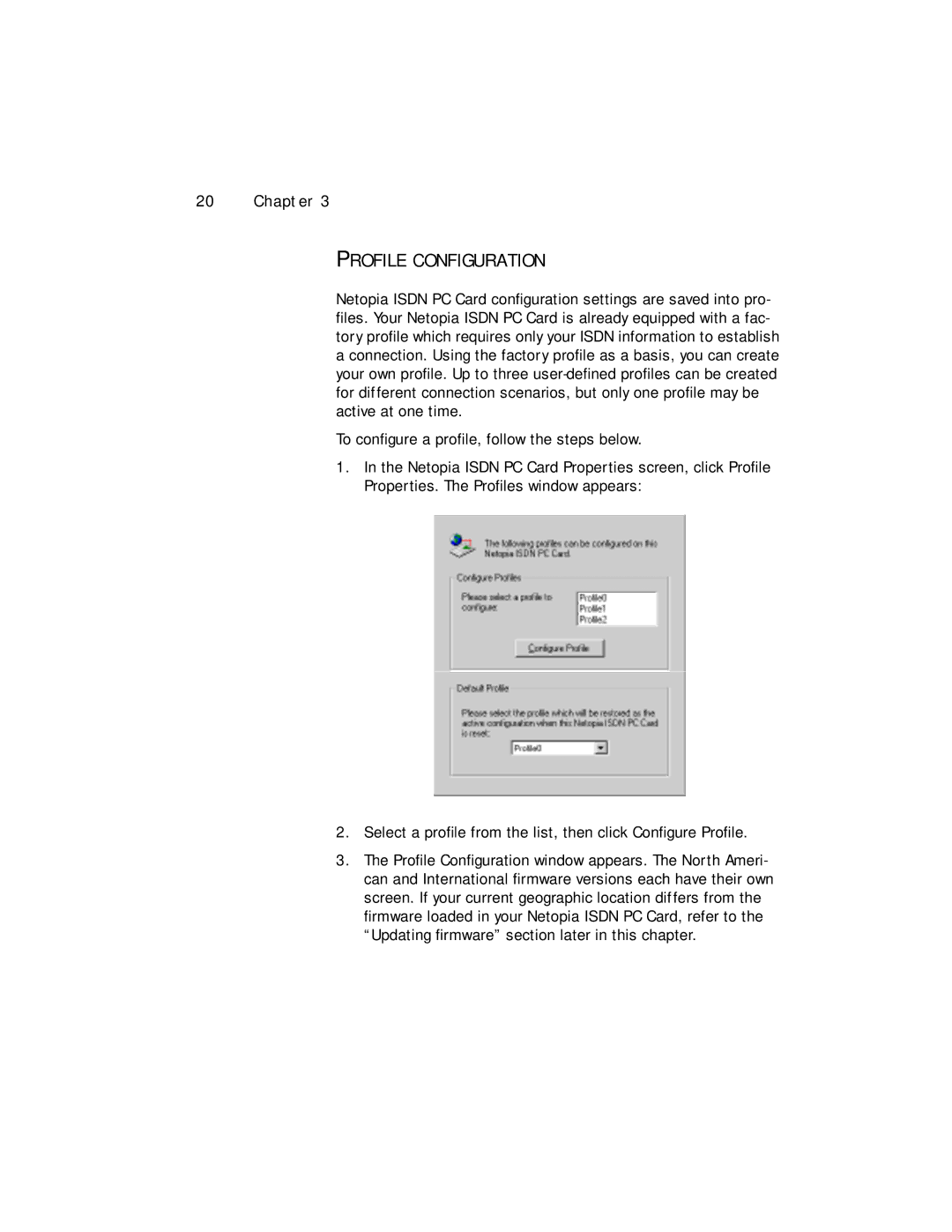 Farallon Communications NetopiaTM manual Profile Configuration 