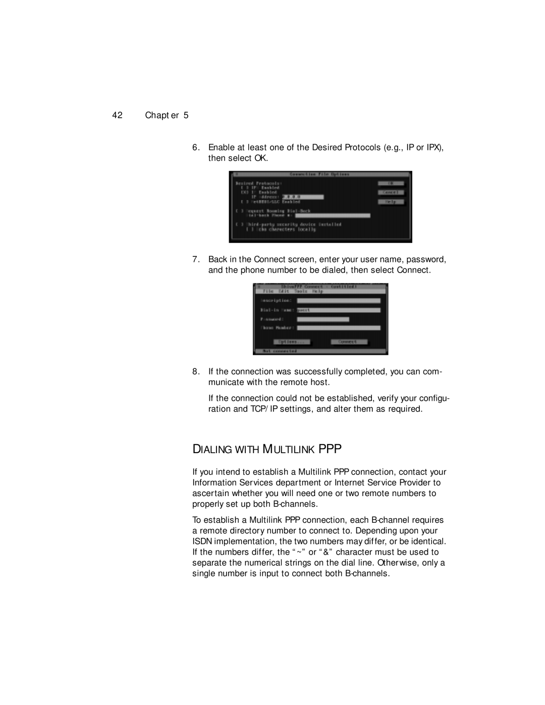 Farallon Communications NetopiaTM manual Dialing with Multilink PPP 