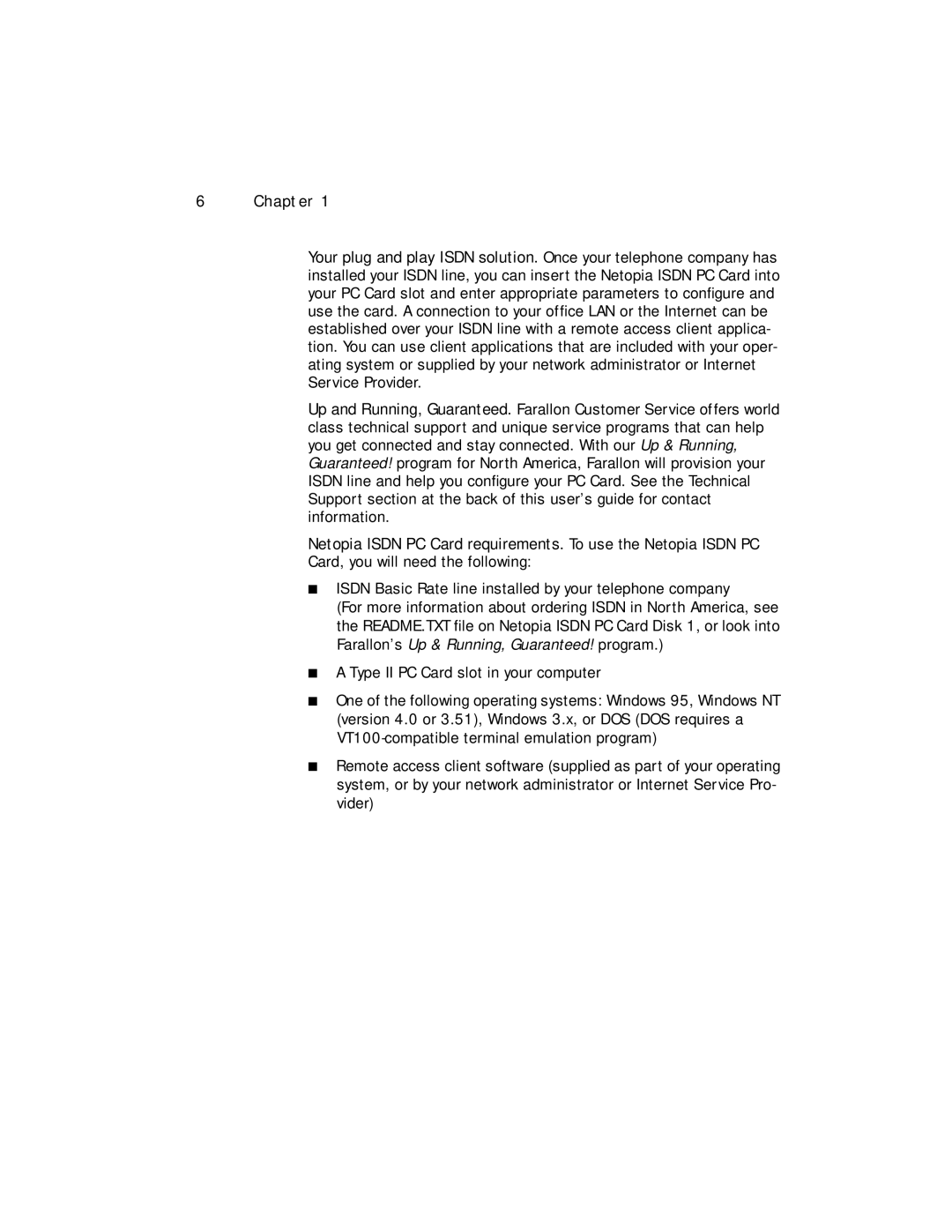 Farallon Communications NetopiaTM manual Chapter 