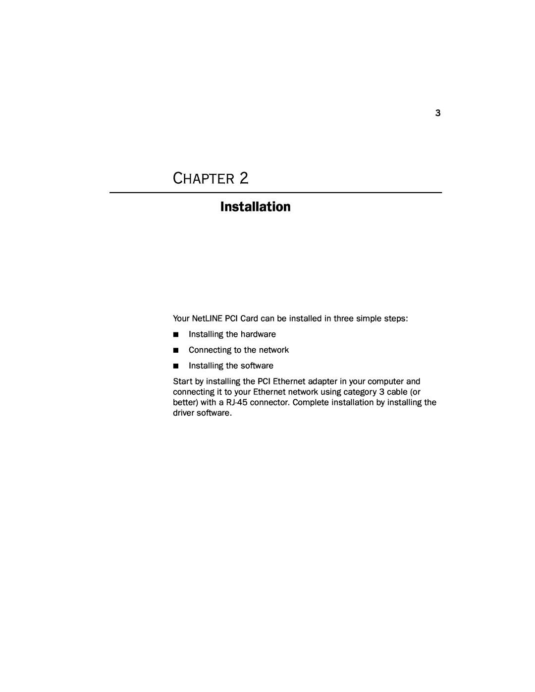 Farallon Communications PCI Card manual Installation, Chapter 