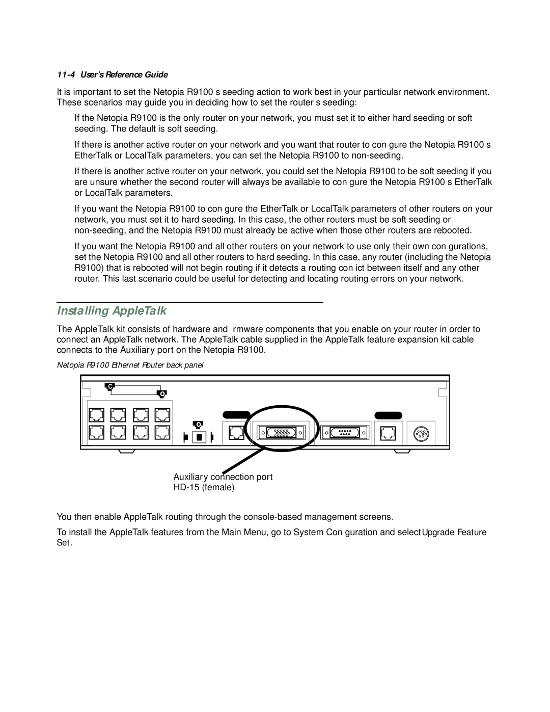 Farallon Communications R9100 manual Installing AppleTalk 