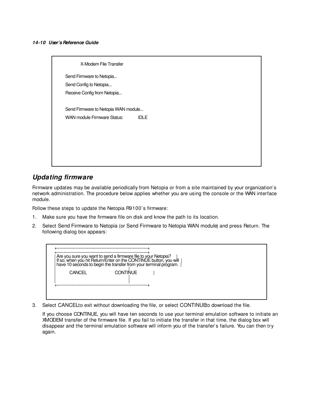 Farallon Communications R9100 manual Idle 