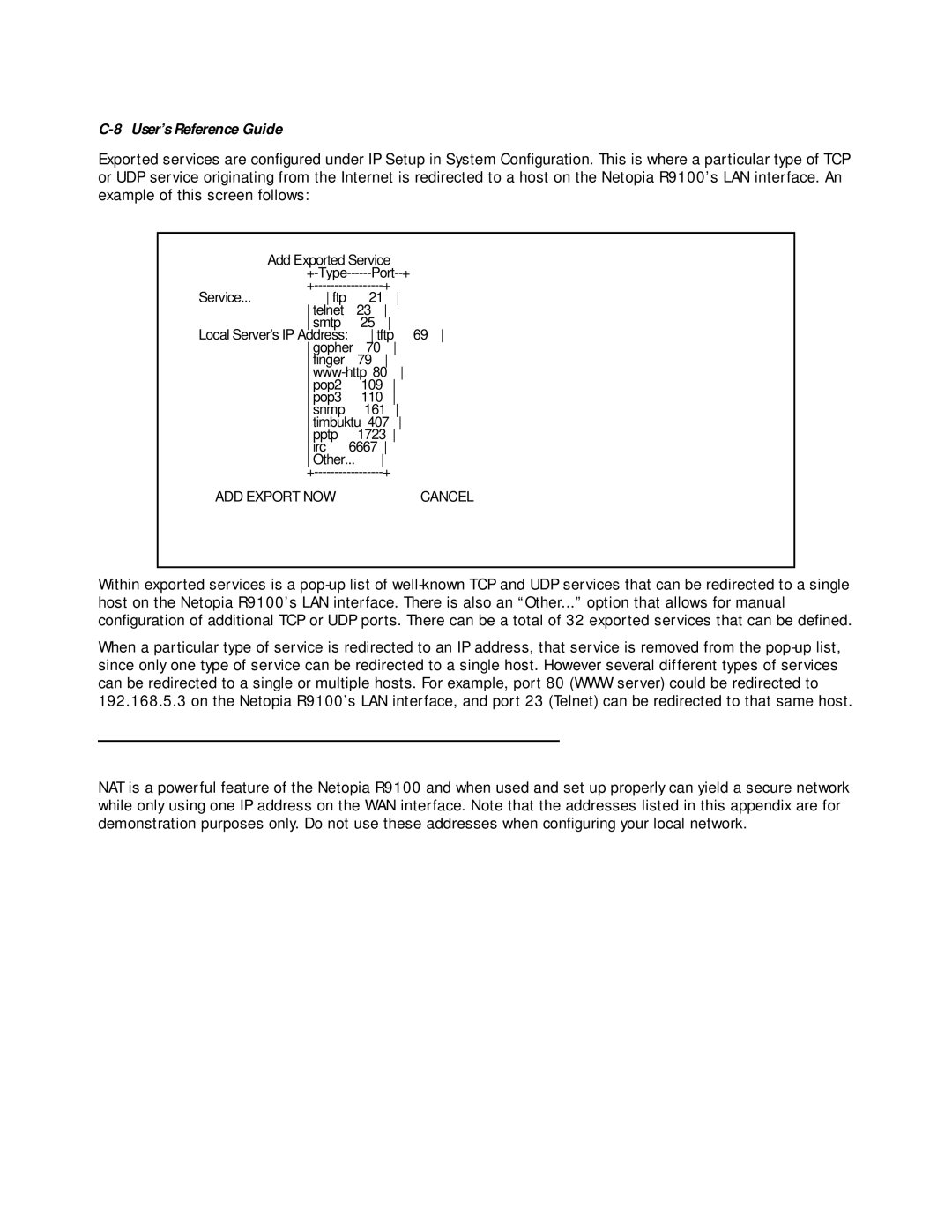 Farallon Communications R9100 manual Summary 