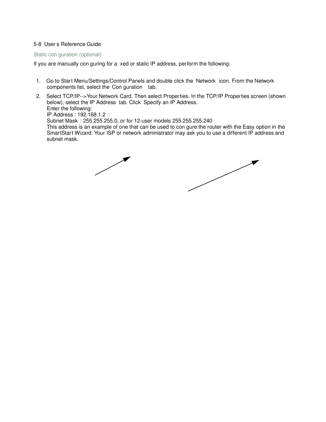 Farallon Communications R9100 manual Static conﬁguration optional 