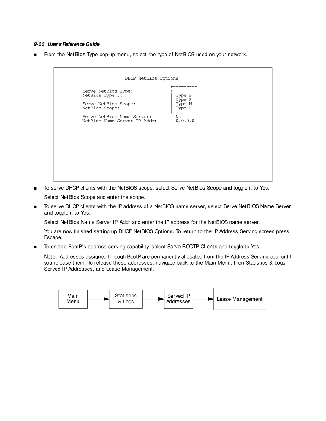 Farallon Communications R9100 manual NetBios Type 