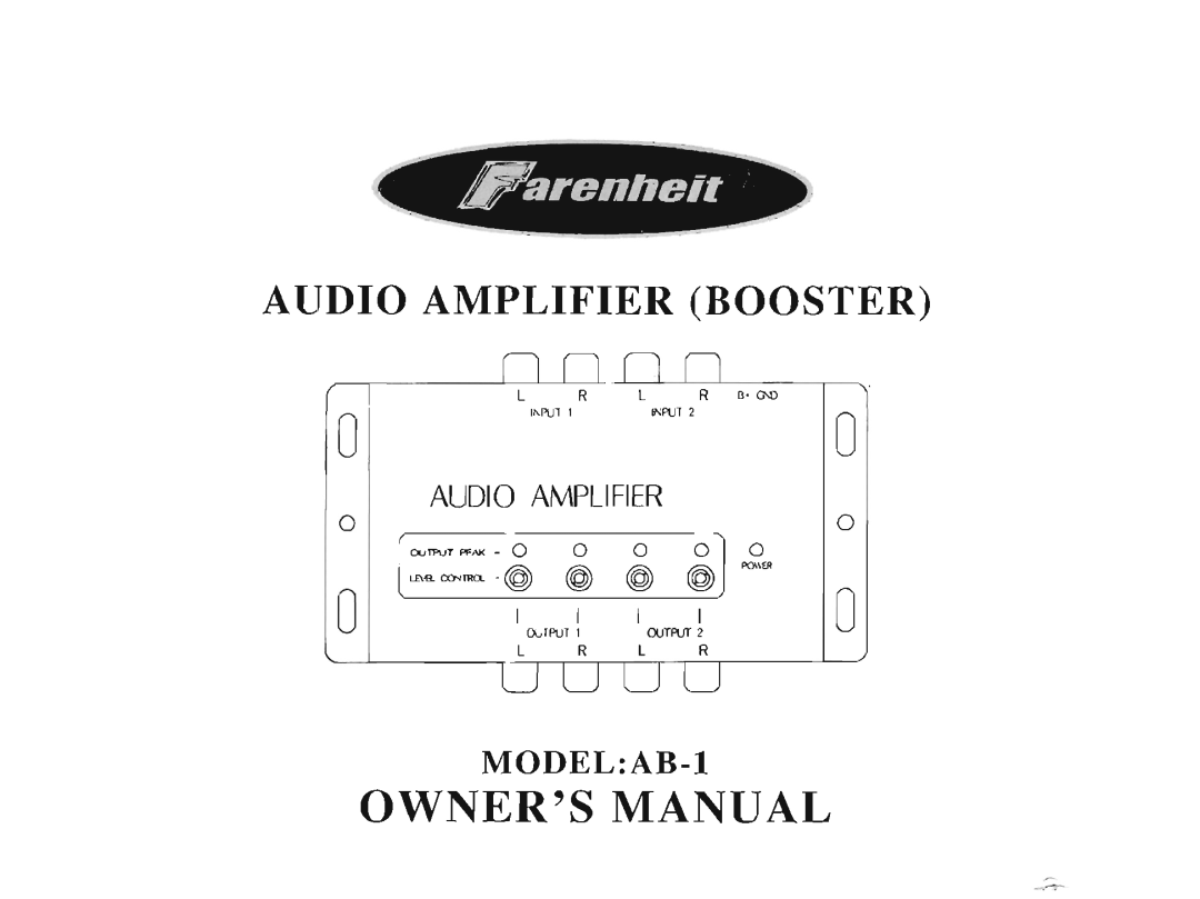 Farenheit Technologies AB-1 manual 