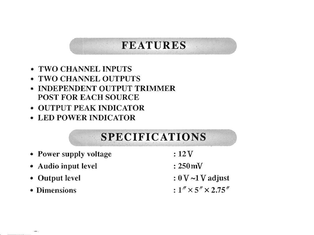 Farenheit Technologies AB-1 manual 