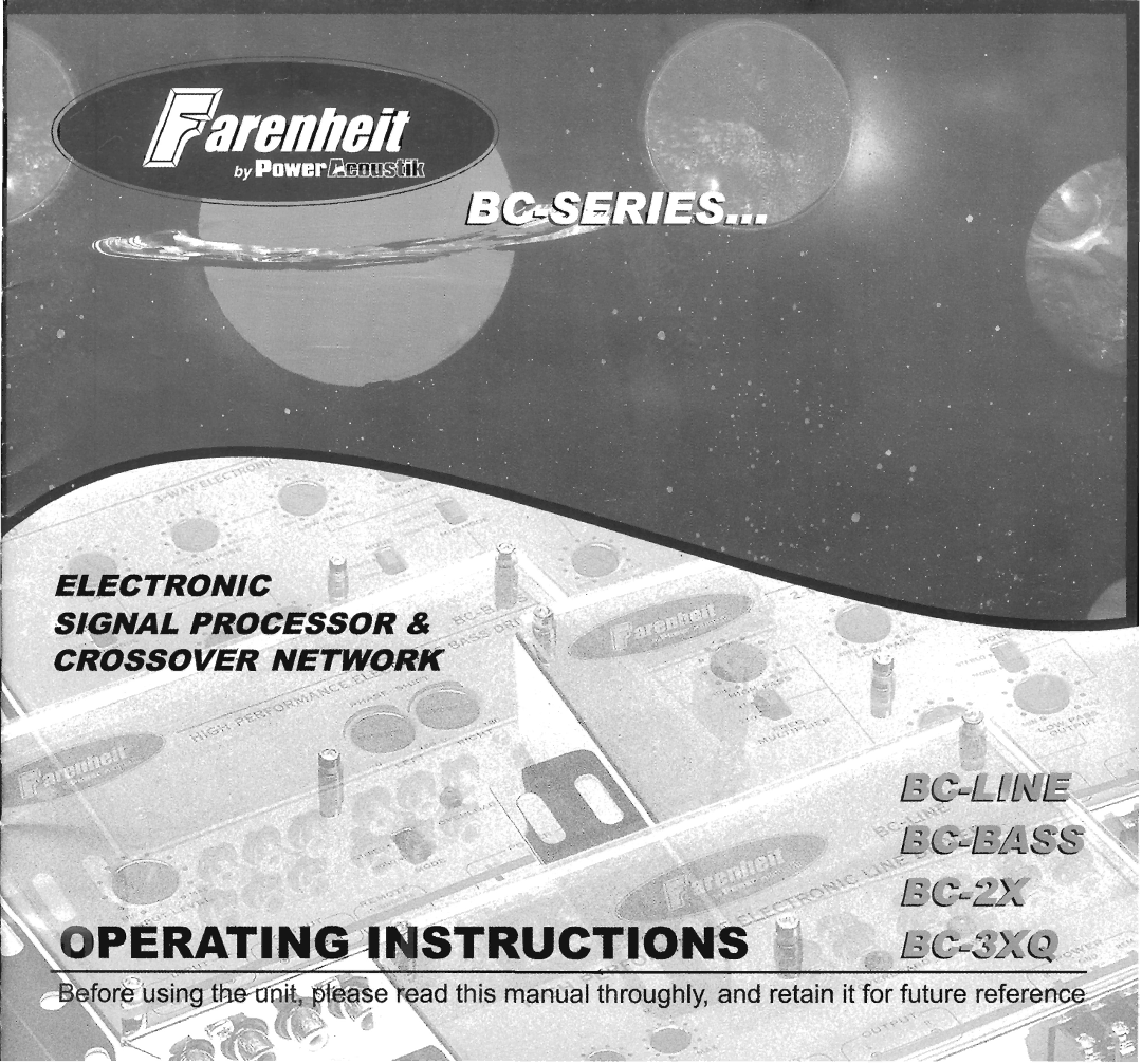 Farenheit Technologies BC-LINE manual 