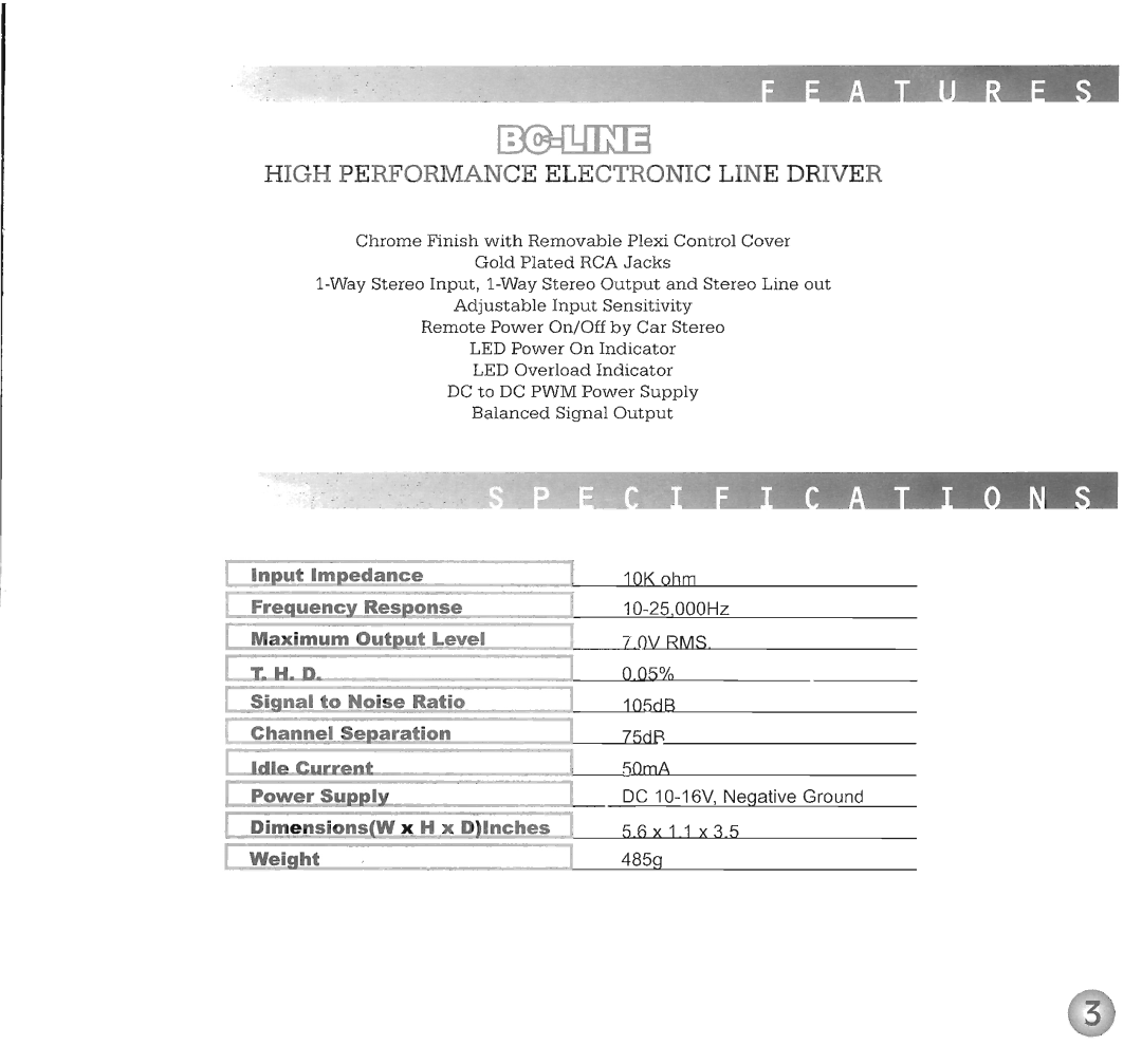 Farenheit Technologies BC-LINE manual 