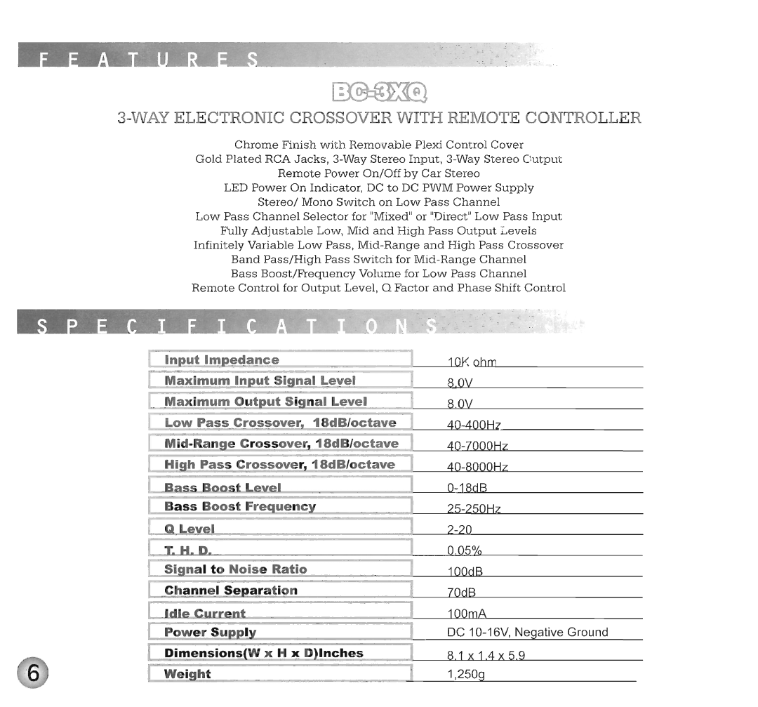 Farenheit Technologies BC-LINE manual 