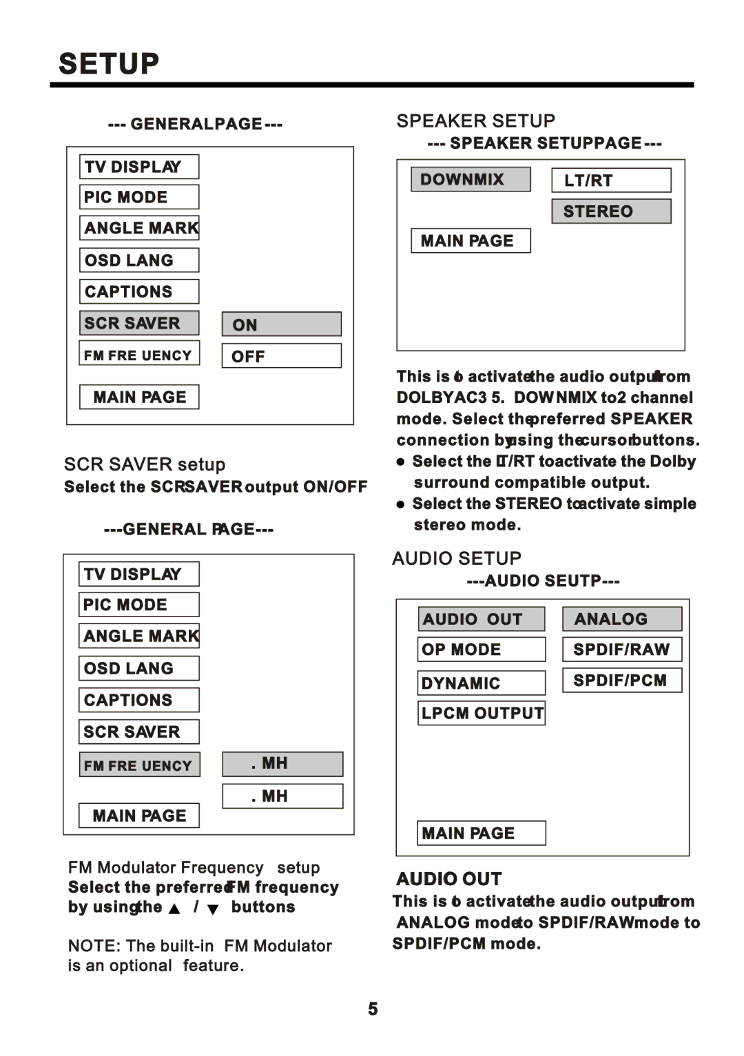 Farenheit Technologies DVD-34A manual ÍÝÎ ÍßÊÛÎ -»¬«, ÍÐÛßÕÛÎ Íûìëð, ßËÜ×Ñ Íûìëð, ßËÜ×Ñ ÑËÌ 