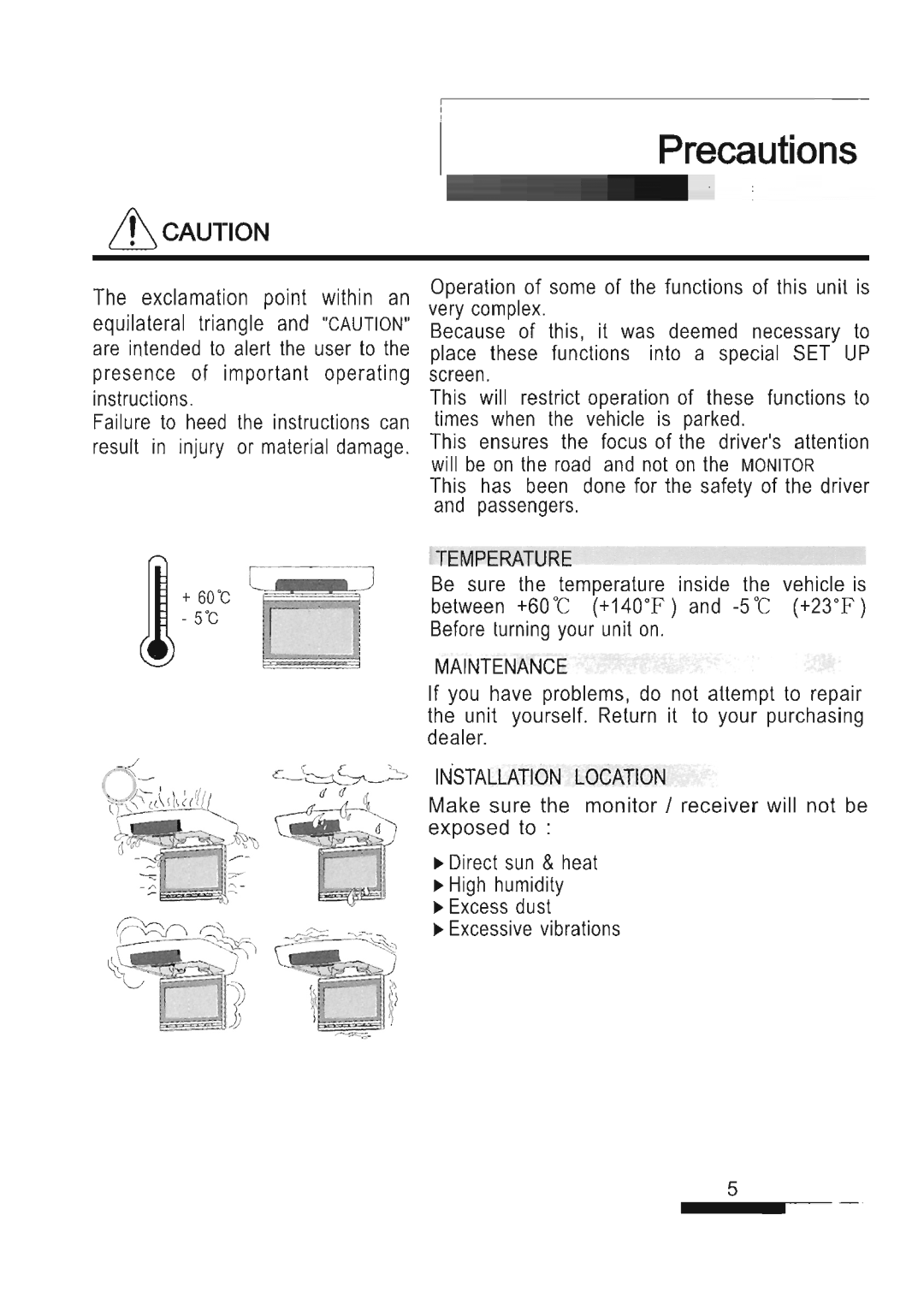 Farenheit Technologies T-7005CM manual 