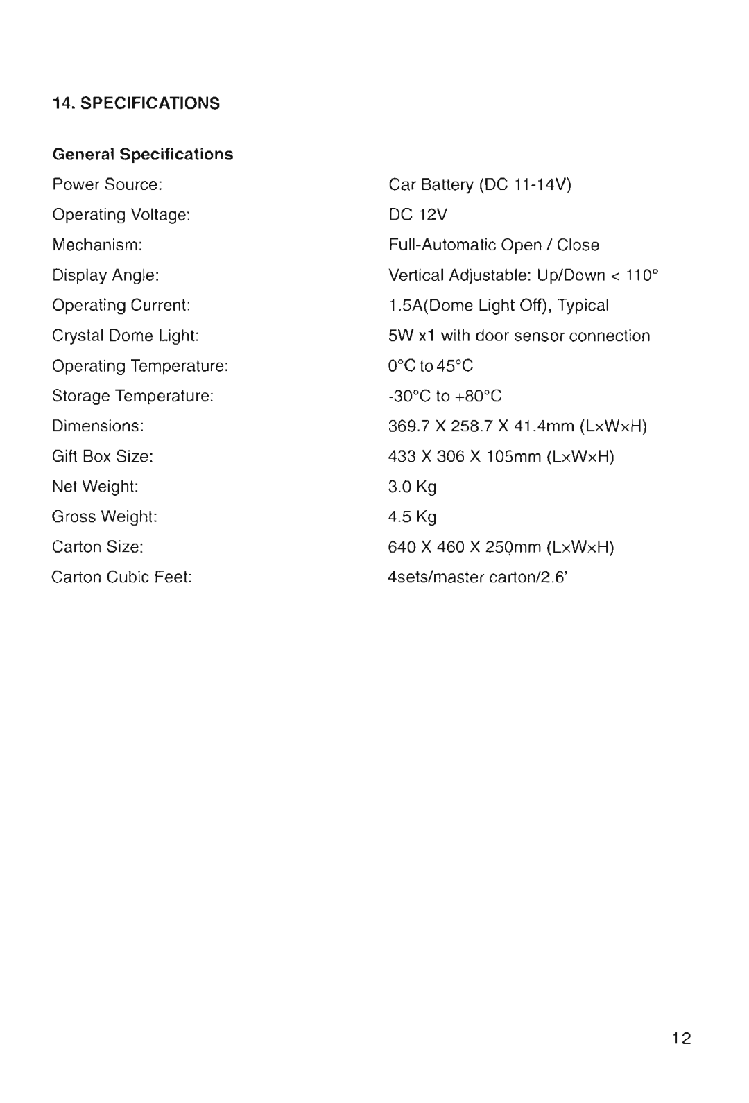 Farenheit Technologies T-7020CMM manual 