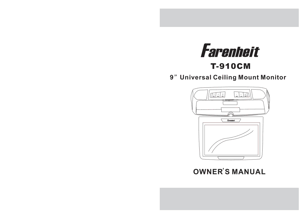 Farenheit Technologies T-910CM owner manual 