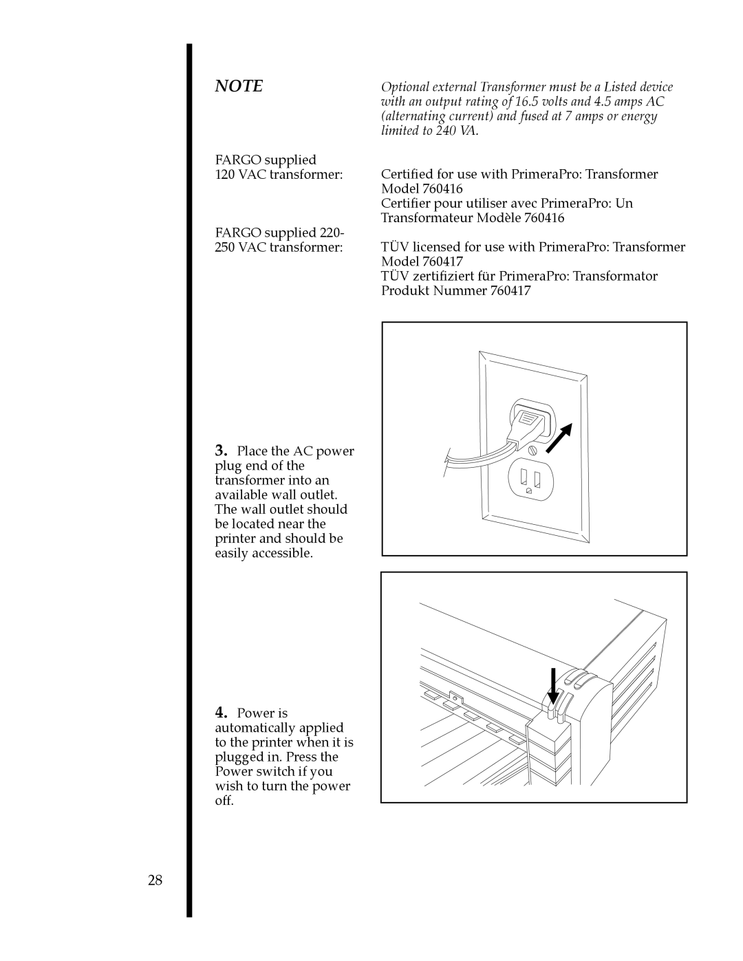 FARGO electronic 76505, 76501, 76502, 76504, 76503, 76500 manual 